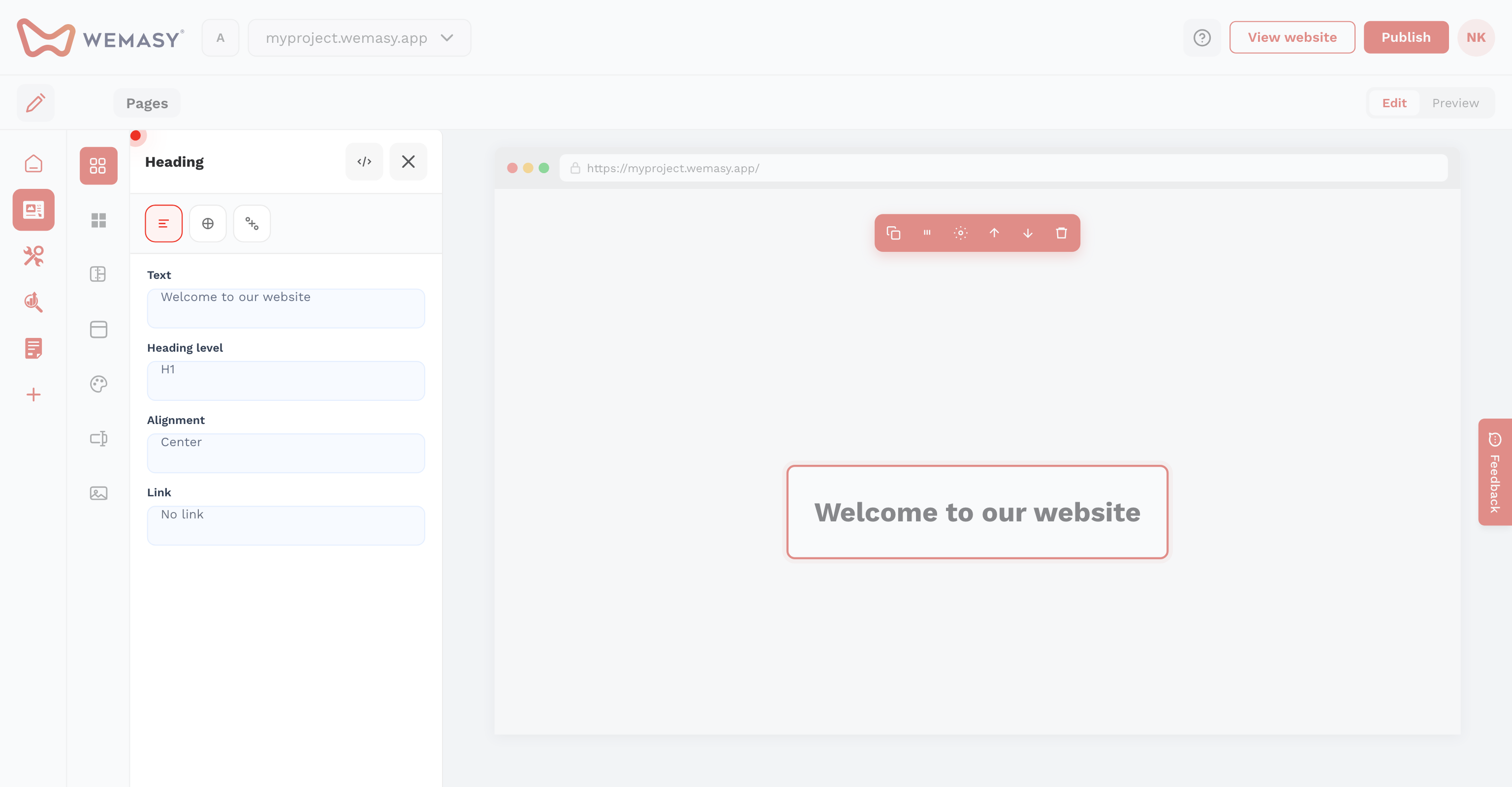 Website Builder — Animations