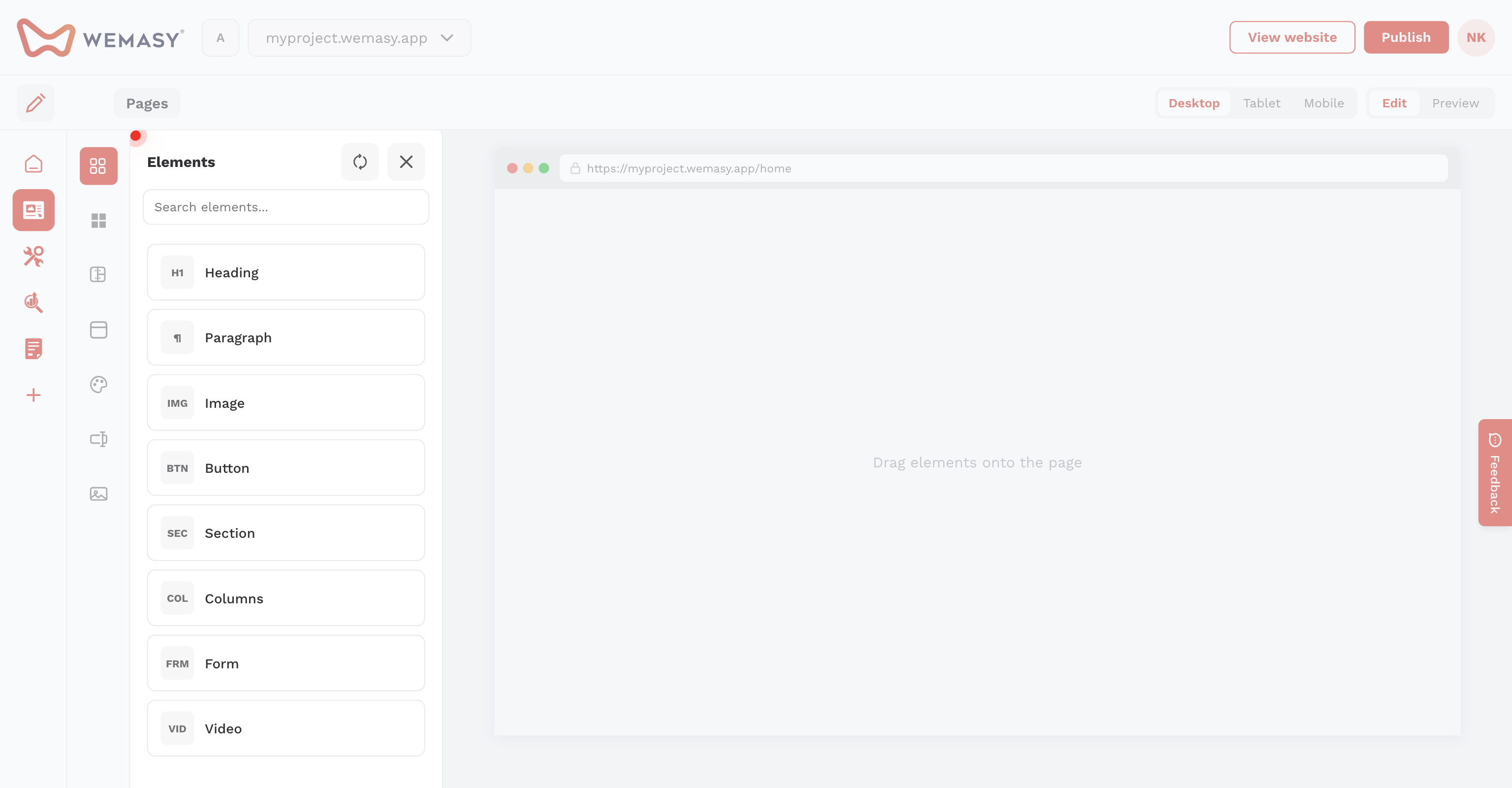 Website Builder — Add a form