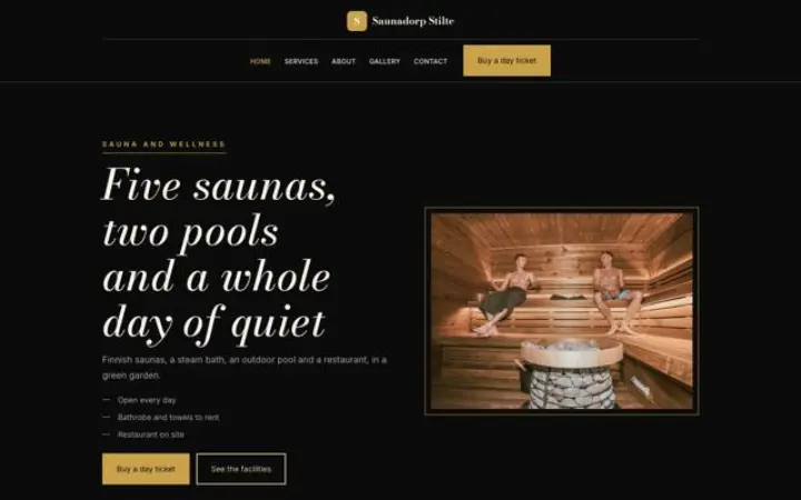 Website for sauna