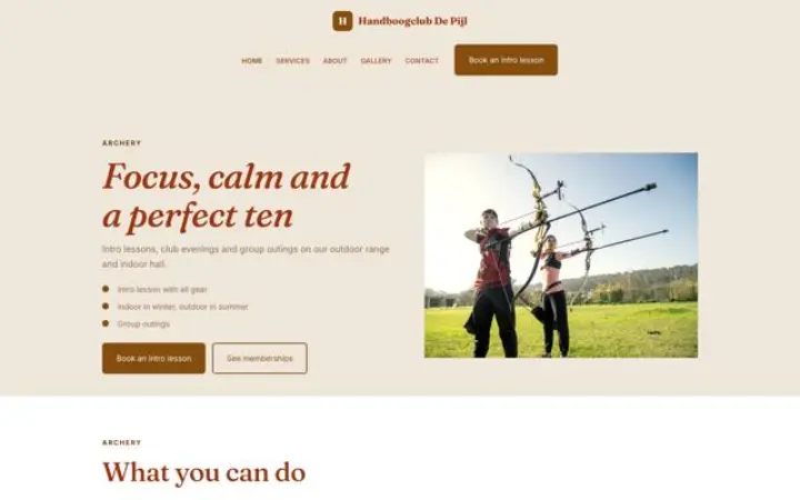 Theme Handboogclub De Pijl