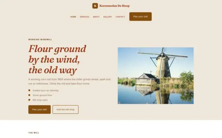 Website for windmill