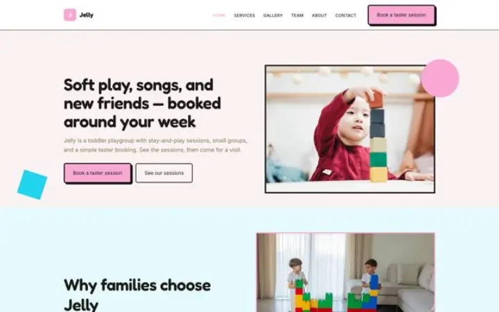 Website for playgroup