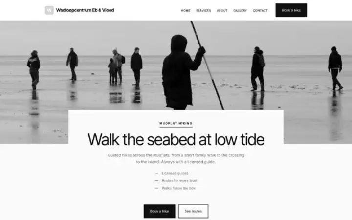 Website for mudflat hiking
