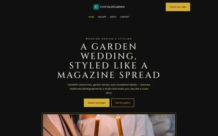 Website for wedding