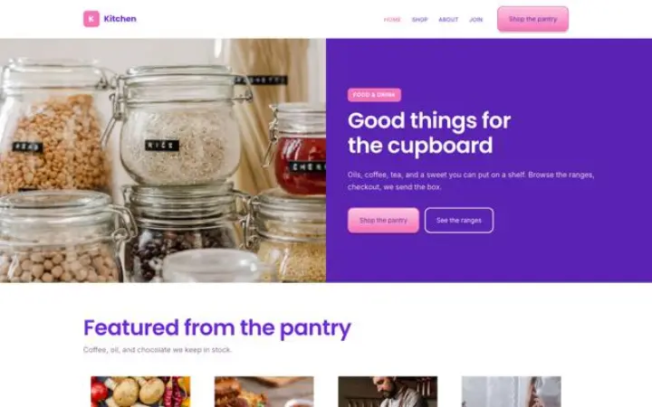Website for food
