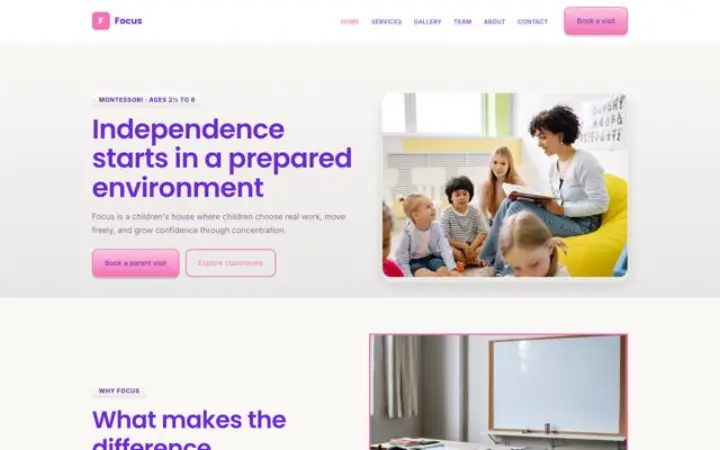 Website for montessori