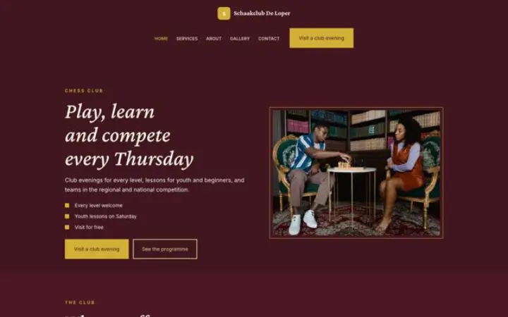 Theme Schaakclub De Loper