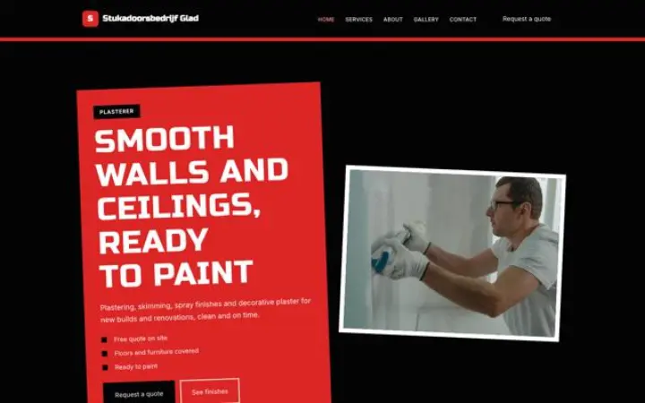 Website for plasterer