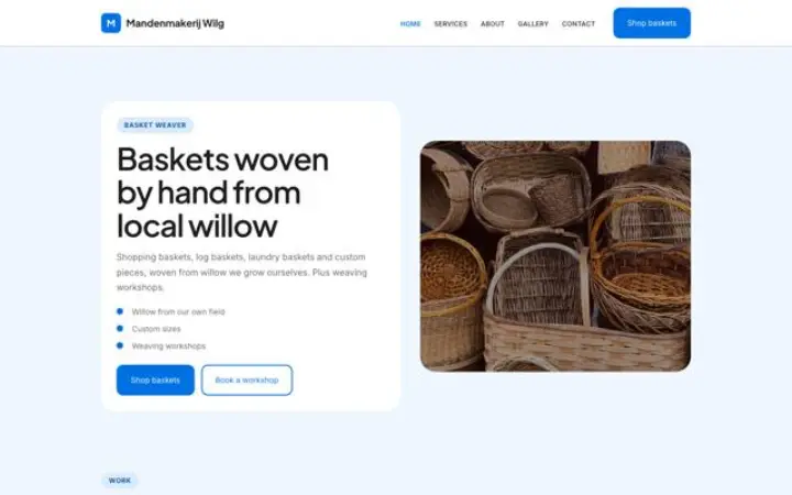 Theme Mandenmakerij Wilg