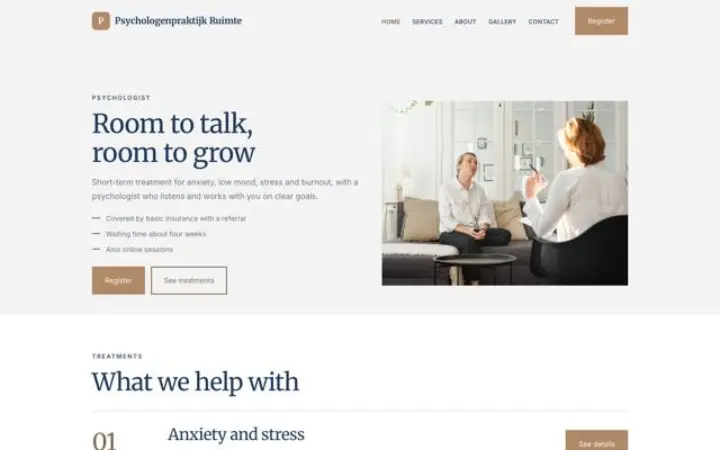 Website for psychologist