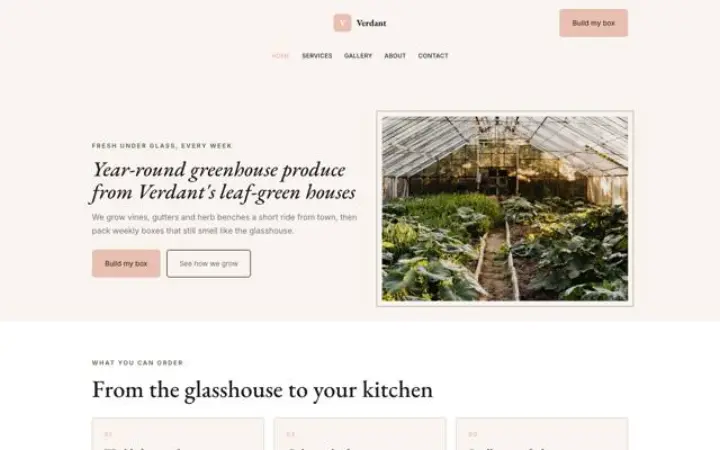 Website for greenhouse