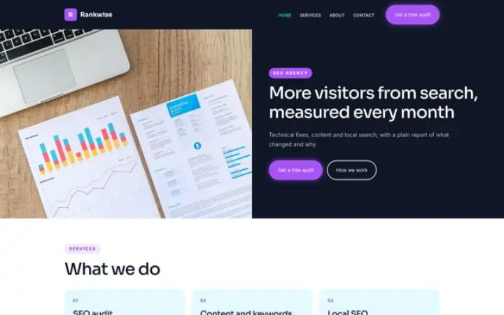 Website for seo agency