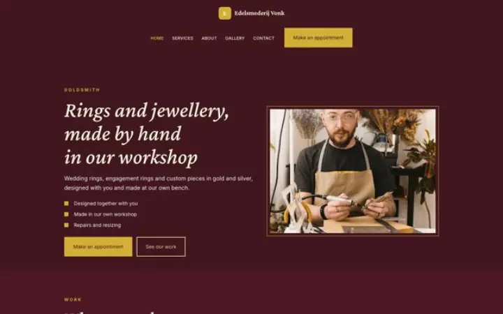 Website for goldsmith