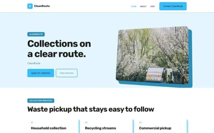 Website for waste