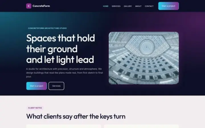 Theme ConcreteForm