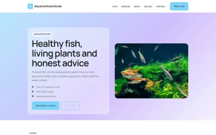 Theme Aquariumhuis Koraal